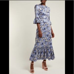 The Vampire’s Wife Silver And Blue Metallic Dress